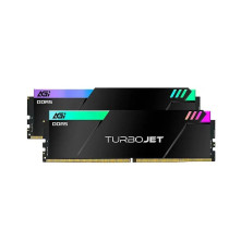 Модуль памяти AGI DDR5 6400MHz CL36 32GB Kit (16GBx2) OC UDIMM + HEAT SINK –Turbojet+RGB lightbar -Color box