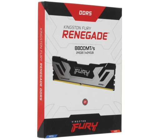 Модуль оперативной памяти Kingston 24GB FURY Renegade White RGB DDR5 8800Mhz DIMM CL42