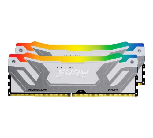 Модуль оперативной памяти Kingston 48GB FURY Renegade White RGB DDR5 8800Mhz On-Die ECC CUDIMM CL42 kit 2*24gb