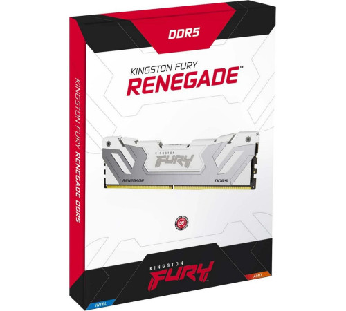 Модуль оперативной памяти Kingston 48GB FURY Renegade White RGB DDR5 8800Mhz On-Die ECC CUDIMM CL42 kit 2*24gb
