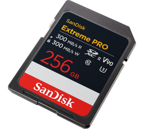 Карта памяти SDXC 256GB SanDisk Extreme PRO, UHS-II, Class 10, U3, V90