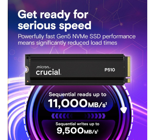 Твердотельный накопитель Crucial P510, 1TB, M.2(22x80mm)