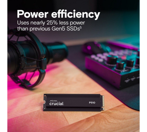 Твердотельный накопитель Crucial P510, 1TB, M.2(22x80mm)