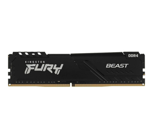 Модуль оперативной памяти Kingston 16GB FURY Beast Black DDR4 2666Mhz DIMM, CL16, 1.2V, 512x8 Кит 4х4 , OEM