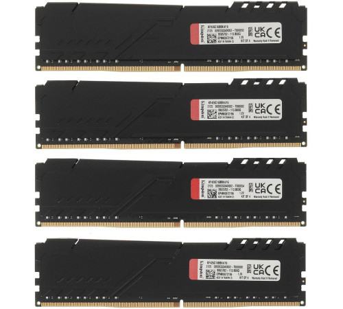 Модуль оперативной памяти Kingston 16GB FURY Beast Black DDR4 2666Mhz DIMM, CL16, 1.2V, 512x8 Кит 4х4 , OEM