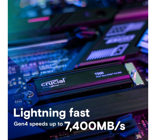 Твердотельный накопитель SSD Crucial T500, 1TB, M.2(22x80mm)