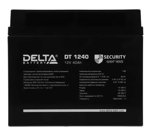Аккумуляторная батарея Delta DT 1240