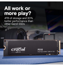 Твердотельный накопитель Crucial P310, 4TB, M.2(22x80mm)