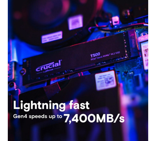 Твердотельный накопитель Crucial T500, 4TB, M.2(22x80mm)