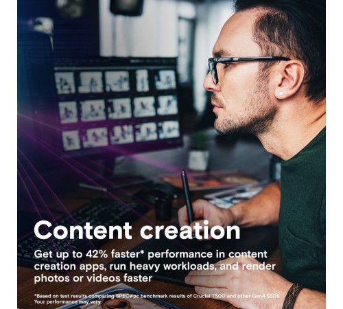 Твердотельный накопитель Crucial T500, 4TB, M.2(22x80mm)