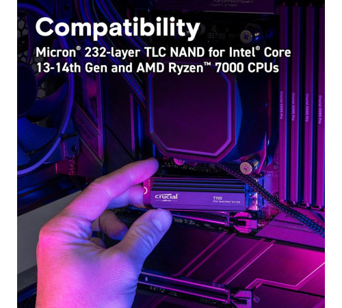 Твердотельный накопитель Crucial T705, 4TB, M.2(22x80mm)