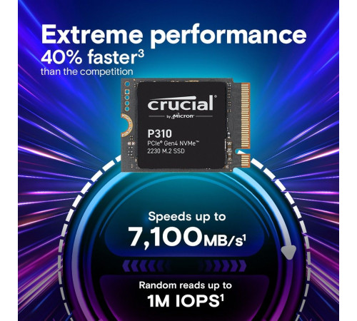 Твердотельный накопитель Crucial P310, 1TB, M.2(22x30mm)