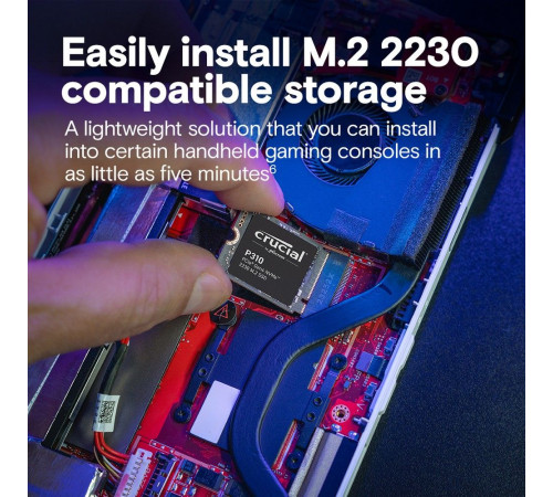 Твердотельный накопитель Crucial P310, 1TB, M.2(22x30mm)