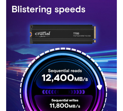 Твердотельный накопитель Crucial T700, 2TB, M.2(22x80mm)