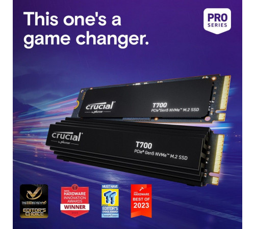 Твердотельный накопитель Crucial T700, 4TB, M.2(22x80mm)