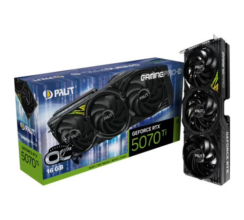 Видеокарта Palit RTX5070Ti GAMINGPRO-S OC 16GB, GDDR7/256-bit