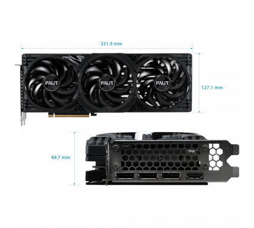 Видеокарта Palit RTX5070 GAMINGPRO-S 12GB, GDDR7/192-bit