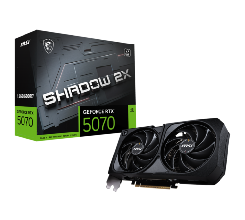 Видеокарта MSI RTX5070 SHADOW 2X 12GB, GDDR7/192-bit