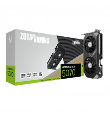 Видеокарта Zotac RTX5070 TWIN EDGE 12GB GDDR7 192bit 3xDP HDMI 2FAN PREMIUM PACK
