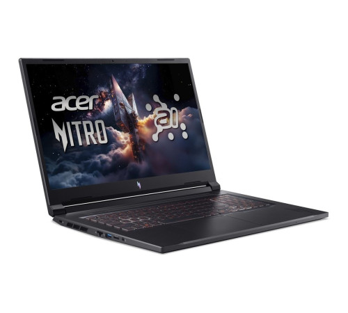 Ноутбук Acer Nitro V 17 AI ANV17-41-R9Q9 AMD Ryzen 7 260/16Gb/SSD1Tb/RTX5060 8Gb/17.3"/IPS/QHD/2560x1440/165Hz/NoOS/черный