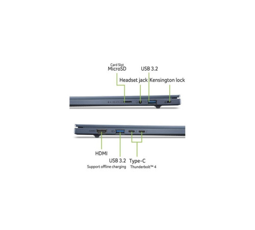 Ноутбук Acer Swift Go 14 AI SFG14-75-77RL Intel Core Ultra 7 256V/16Gb/SSD1Tb/14"/OLED/WUXGA/1920x1200/60Hz/NoOS/синий (NX.JNBCD.008)