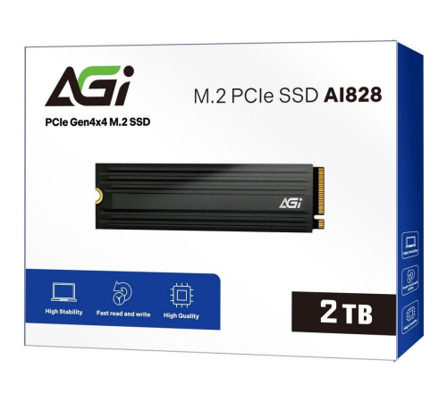Твердотельный накопитель AGI AI828, 2TB, M.2(22x80mm)