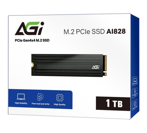 Твердотельный накопитель SSD AGI AI828, 1TB, M.2(22x80mm)