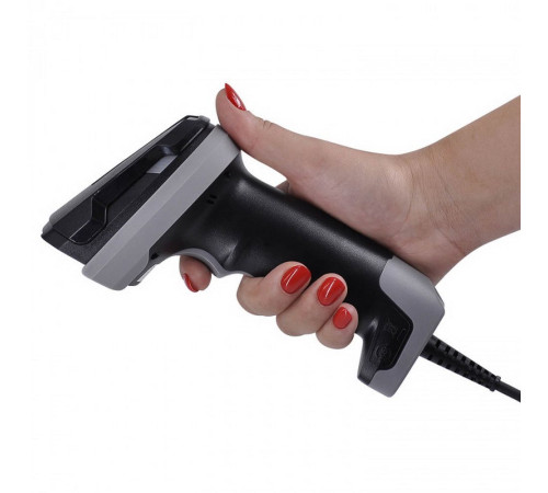 Сканер штрих-кода MERTECH  2410 P2D, ручной, проводной, 1D/2D, USB,  IP65, черный