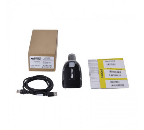 Сканер штрих-кода MERTECH  2410 P2D, ручной, проводной, 1D/2D, USB,  IP65, черный