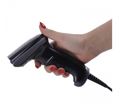 Сканер штрих-кода MERTECH 2210, P2D,  ручной, проводной, 1D/2D, черный