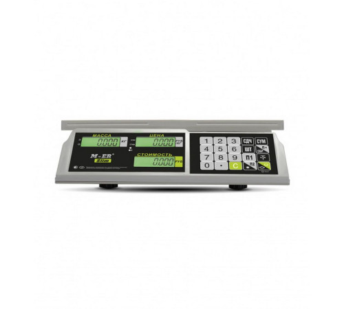 Фасовочные настольные весы M-ER 326 AC-32.5 "Slim" LCD, 32 кг, белые