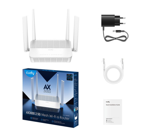 Маршрутизатор CUDY WR3000P, белый