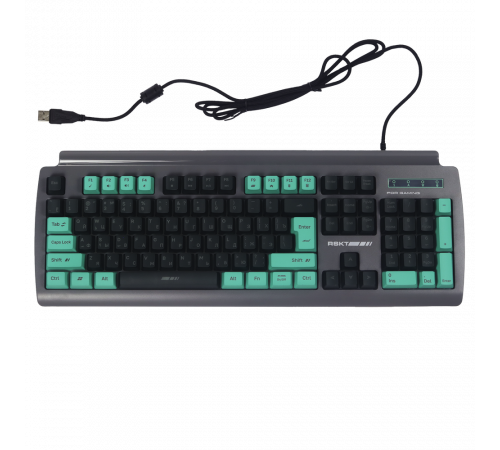 Клавиатура проводная игровая Raskat KG001, USB, серый