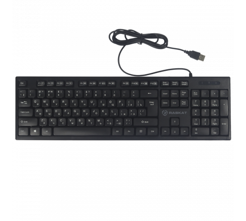 Клавиатура проводная Raskat K005, USB, черный