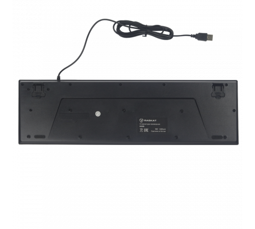 Клавиатура проводная Raskat K005, USB, черный