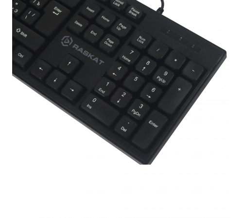 Клавиатура проводная Raskat K005, USB, черный