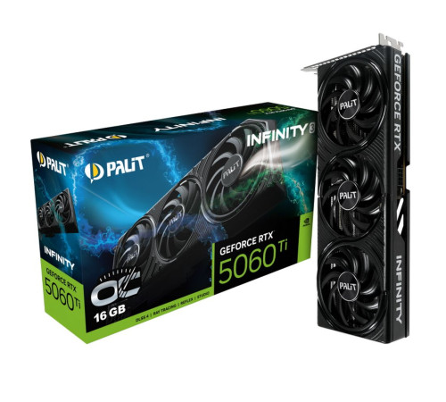 Видеокарта Palit RTX5060Ti INFINITY 3 OC 16GB, GDDR7/ 128-bit
