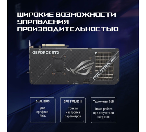 Видеокарта ASUS RTX5070Ti ROG STRIX OC 16GB, GDDR7/256-bit