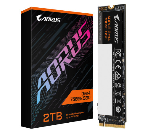 Твердотельный накопитель Gigabyte AORUS Gen4 7000E, 2TB, M.2(22x80mm)