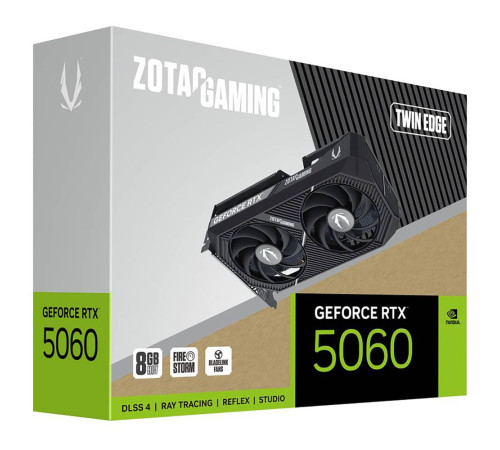Видеокарта Zotac RTX5060 TWIN EDGE 8GB, GDDR7/128-bit