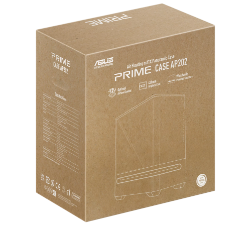Корпус ASUS PRIME AP202 TG, черный