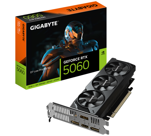 Видеокарта Gigabyte RTX5060 D7 Low Profile 8GB, GDDR7/128-bit