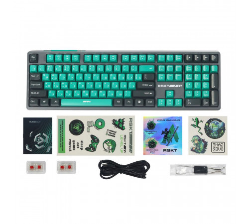 Клавиатура проводная игровая Raskat KM004, USB, серый