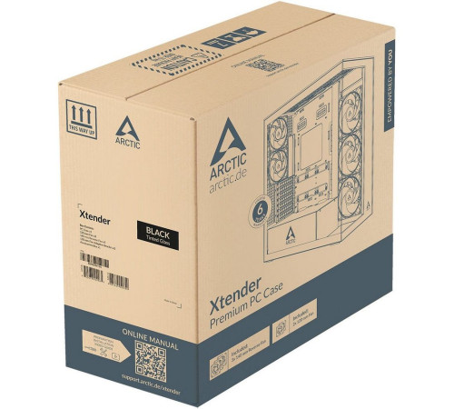 Корпус Arctic Cooling ARCTIC Xtender, черный