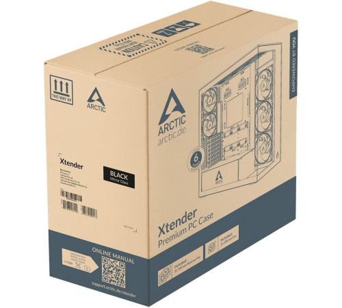 Корпус Arctic Cooling ARCTIC Xtender Mirror, черный