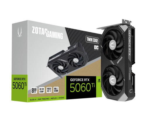 Видеокарта Zotac RTX5060Ti TWIN EDGE OC 8GB, GDDR7/128-bit