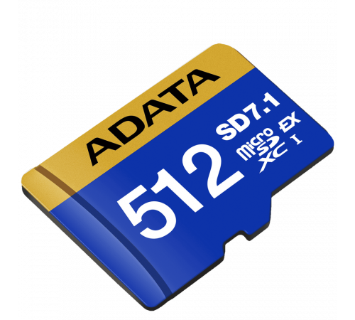 Карта памяти microSDXC 512GB  ADATA Premier Extreme  SD7.1 Express PCIe Gen3×1, UHS-I U3 / Class 10 / V30, 800/700 MB/s, SD-Express, Retail