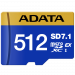 Карта памяти microSDXC 512GB  ADATA Premier Extreme  SD7.1 Express PCIe Gen3×1, UHS-I U3 / Class 10 / V30, 800/700 MB/s, SD-Express, Retail