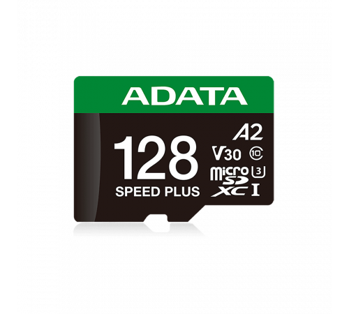Карта памяти  microSDXC 128GB ADATA Speed Plus UHS-I U3/V30/A2, up to 180/160 MB/s, Durable (Water-/Shock-/X-Ray-Proof)