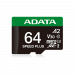 Карта памяти microSDXC 64GB ADATA Speed Plus UHS-I U3/V30/A2, up to 180/160 MB/s, Durable (Water-/Shock-/X-Ray-Proof)